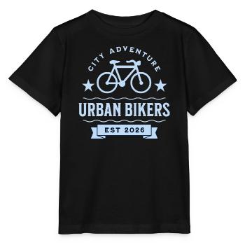 Urban Bikers geschaffen 2026 - Stanley/Stella Kinder T-Shirt MINI CREATOR  - Schwarz - Vorne - Mikhail (115cm)