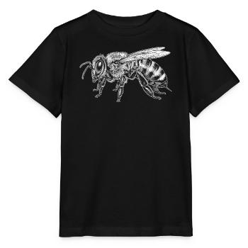 Honigbiene - Stanley/Stella Kinder T-Shirt MINI CREATOR  - Schwarz - Vorne - Mikhail (115cm)