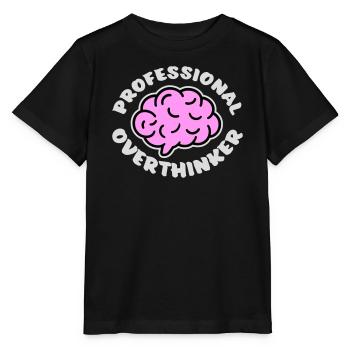 Logo drôle d’anxiété drôle et sombre de la réflexion professionnelle - T-shirt bio MINI CREATOR Stanley/Stella Enfant - noir - Devant - Mikhail (115cm)