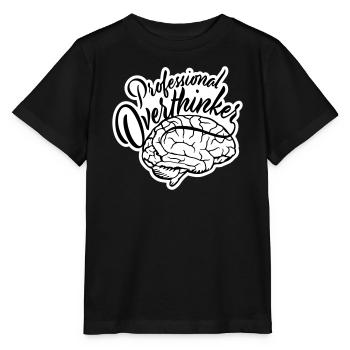 Logo drôle d’anxiété drôle et sombre de la réflexion professionnelle - T-shirt bio MINI CREATOR Stanley/Stella Enfant - noir - Devant - Mikhail (115cm)