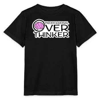 Logo drôle d’anxiété drôle et sombre de la réflexion professionnelle - T-shirt bio MINI CREATOR Stanley/Stella Enfant - noir - Devant - Mikhail (115cm)