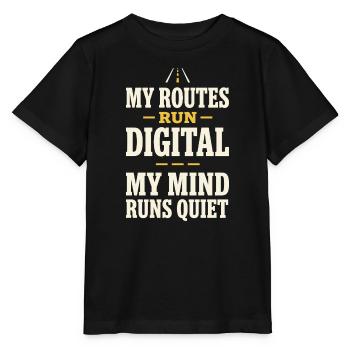 Truck Sim Truck Simulator Sim Trucker Long Haul - Stanley/Stella MINI CREATOR Kids’ T-Shirt - black - Front - Mikhail (115cm)