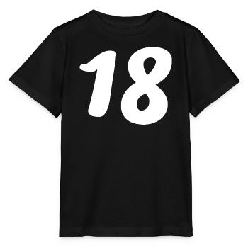 18. 18 ANS. 18e ANNIVERSAIRE. ANNIVERSAIRE 18 ANS. - T-shirt bio MINI CREATOR Stanley/Stella Enfant - noir - Devant - Mikhail (115cm)