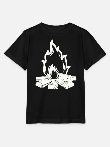 lagerfeuer - Stanley/Stella Kinder T-Shirt MINI CREATOR - Schwarz