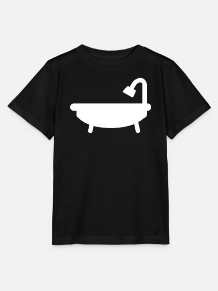 Badewanne - Stanley/Stella Kinder T-Shirt MINI CREATOR - Schwarz