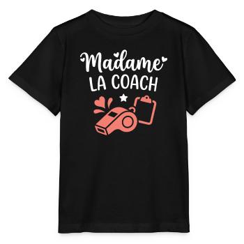 Madame La Coach - T-shirt bio MINI CREATOR Stanley/Stella Enfant - noir - Devant - Mikhail (115cm)