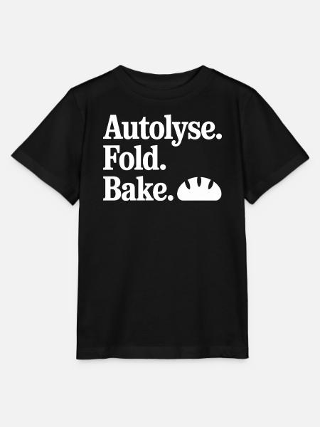 Autolyse Fold Bake Croissant - Stanley/Stella Kinder T-Shirt MINI CREATOR  - Schwarz