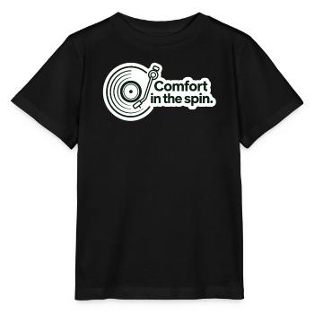Comfort in the spin Retro Vinyl - Stanley/Stella MINI CREATOR Kids’ T-Shirt - black - Front - Mikhail (115cm)