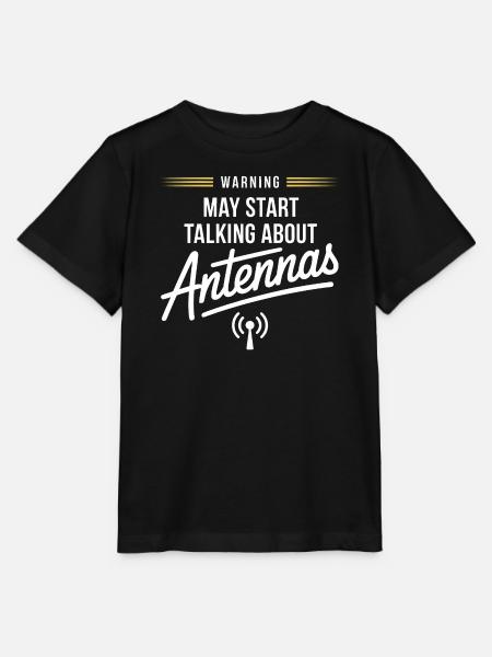 Warnung: Hier beginnt das Antennengespräch - Stanley/Stella Kinder T-Shirt MINI CREATOR - Schwarz