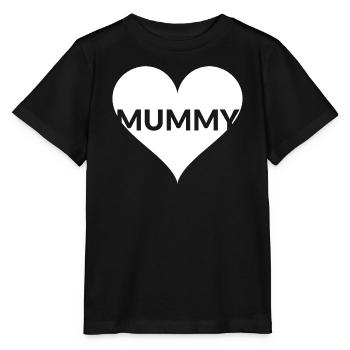 Herz MUMMY Mutti Shirt - Stanley/Stella Kinder T-Shirt MINI CREATOR  - Schwarz - Vorne - Mikhail (115cm)