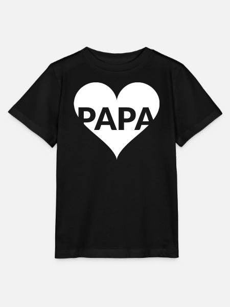PAPA Herzliebe Design - Stanley/Stella Kinder T-Shirt MINI CREATOR - Schwarz