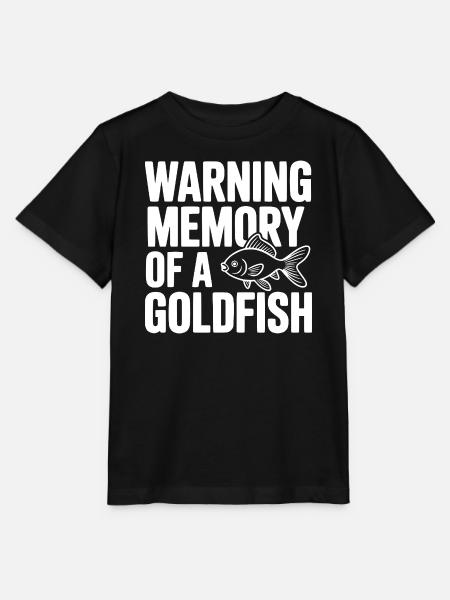 Warnerinnerung an einen Goldfisch - Stanley/Stella Kinder T-Shirt MINI CREATOR  - Schwarz