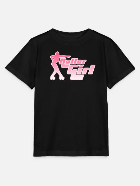 Neon Roller Girl Silhouette - Stanley/Stella Kinder T-Shirt MINI CREATOR  - Schwarz