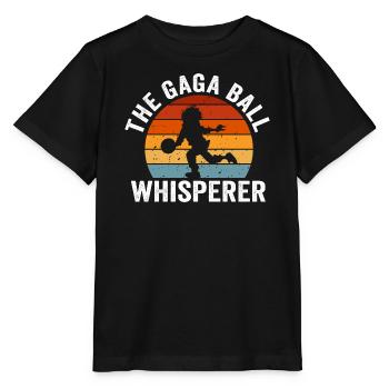 Gaga Ball Whisperer Sunset - Stanley/Stella MINI CREATOR Kids’ T-Shirt - black - Front - Mikhail (115cm)