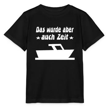 Motorboot - Stanley/Stella Kinder T-Shirt MINI CREATOR  - Schwarz - Vorne - Mikhail (115cm)