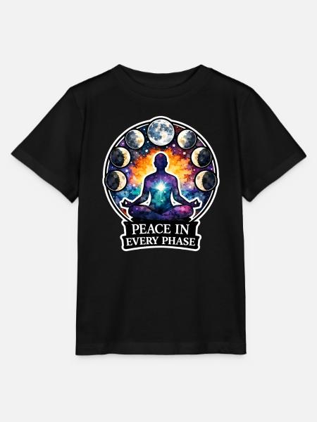 Mondmeditation, Mondachtsamkeit, Spirituell - Stanley/Stella Kinder T-Shirt MINI CREATOR  - Schwarz