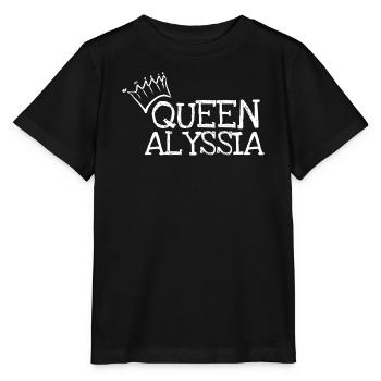Geschenk für Alyssia - Stanley/Stella Kinder T-Shirt MINI CREATOR  - Schwarz - Vorne - Mikhail (115cm)