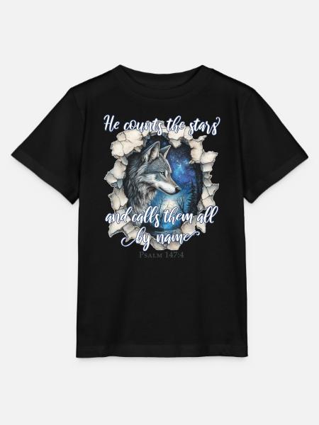 Wolf Christliches Zitat - Stanley/Stella Kinder T-Shirt MINI CREATOR - Schwarz