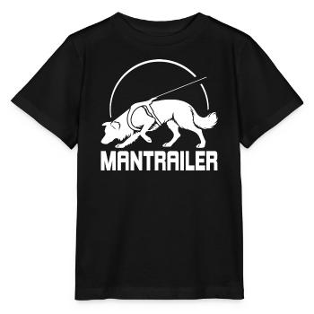 Chien de recherche BORDER Collie MANTRAILER - T-shirt bio MINI CREATOR Stanley/Stella Enfant - noir - Devant - Mikhail (115cm)