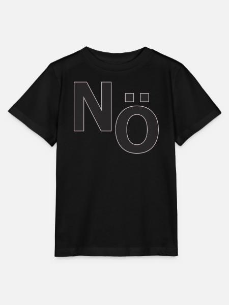 No – Minimal Typografie Statement - Stanley/Stella Kinder T-Shirt MINI CREATOR - Schwarz