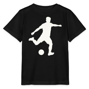 Foosball silhouette in motion - Stanley/Stella MINI CREATOR Kids’ T-Shirt - black - Front - Mikhail (115cm)