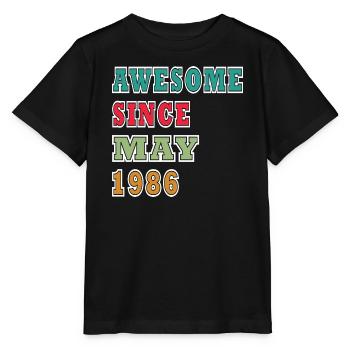 Birthday Greetings May 1986 - Stanley/Stella MINI CREATOR Kids’ T-Shirt - black - Front - Mikhail (115cm)