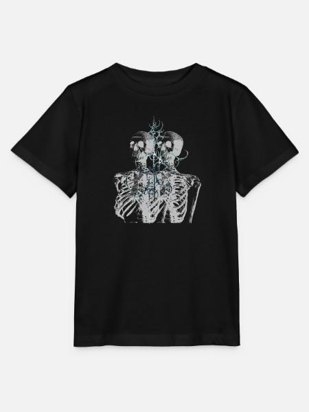 Glitch Skeleton Melt Dark Aesthetic Design - Stanley/Stella Kinder T-Shirt MINI CREATOR - Schwarz