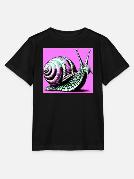 Schnecke - Stanley/Stella Kinder T-Shirt MINI CREATOR - Schwarz