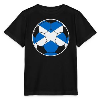 Fußballmannschaft Schottland - Stanley/Stella Kinder T-Shirt MINI CREATOR  - Schwarz - Vorne - Mikhail (115cm)