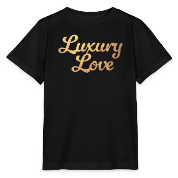 Luxury Love Liebe Gold exklusiv Glamour Luxus - Stanley/Stella Kinder T-Shirt MINI CREATOR  - Schwarz - Vorne - Mikhail (115cm)