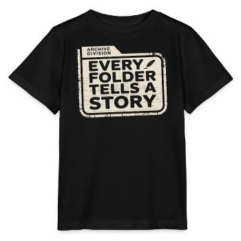 Chaque dossier raconte une histoire - T-shirt bio MINI CREATOR Stanley/Stella Enfant - noir - Devant - Mikhail (115cm)