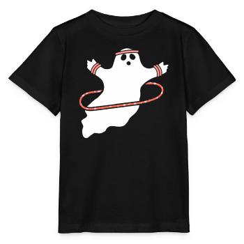 Hula Hup Hopp Halloween Hullern Huller Geist - Stanley/Stella Kinder T-Shirt MINI CREATOR  - Schwarz - Vorne - Mikhail (115cm)