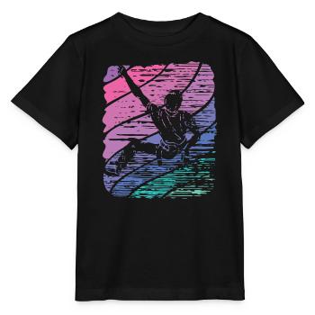 Bloc de bloc de Boulderer - T-shirt bio MINI CREATOR Stanley/Stella Enfant - noir - Devant - Mikhail (115cm)