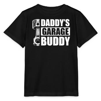 Daddy's garage buddy Car lover car guy mechanic - Stanley/Stella Kinder T-Shirt MINI CREATOR  - Schwarz - Vorne - Mikhail (115cm)