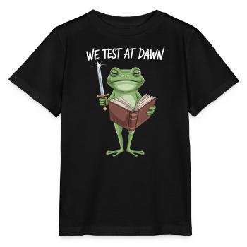 Nous testons chez Dawn Frog Wizard - T-shirt bio MINI CREATOR Stanley/Stella Enfant - noir - Devant - Mikhail (115cm)