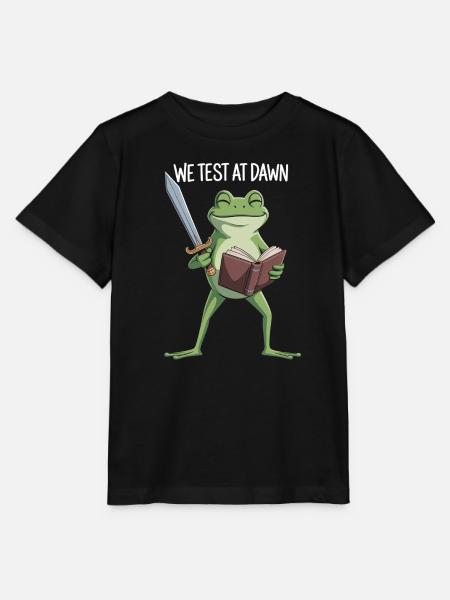 Dawn Test Frog - Stanley/Stella Kinder T-Shirt MINI CREATOR  - Schwarz