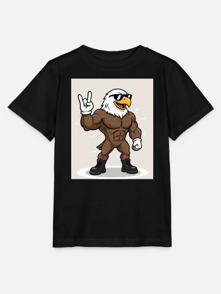 Stark & Cool – Tierischer Power Style - Stanley/Stella Kinder T-Shirt MINI CREATOR - Schwarz