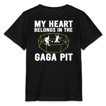 Gaga Pit Heart Tee - Stanley/Stella MINI CREATOR Kids’ T-Shirt - black - Front - Mikhail (115cm)