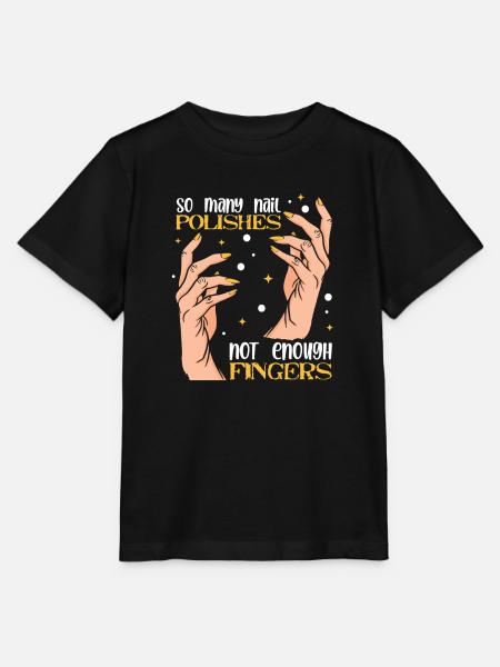 Nageldesigner Nageldesignerin Kosmetik Nagelstudio - Stanley/Stella Kinder T-Shirt MINI CREATOR  - Schwarz