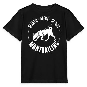 Chiens de chasse de piste Basenji Chiens de recherche sportive Wilsigns - T-shirt bio MINI CREATOR Stanley/Stella Enfant - noir - Devant - Mikhail (115cm)