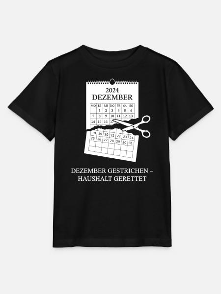 Dezember gestrichen Haushalt gerettet. - Stanley/Stella Kinder T-Shirt MINI CREATOR - Schwarz