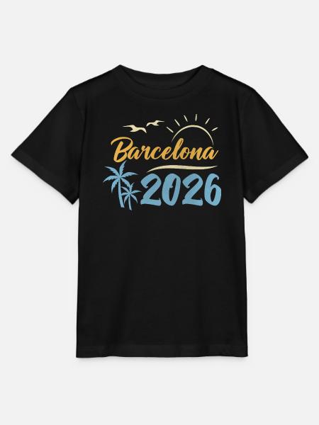 Barcelona 2026 - Stanley/Stella Kinder T-Shirt MINI CREATOR - Schwarz