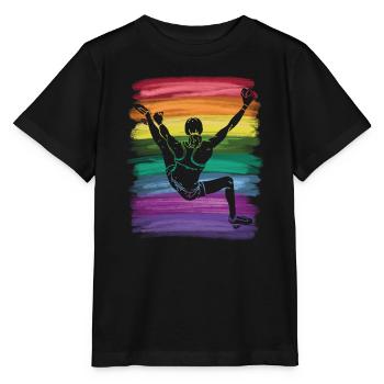 Bloc de bloc de Boulderer - T-shirt bio MINI CREATOR Stanley/Stella Enfant - noir - Devant - Mikhail (115cm)