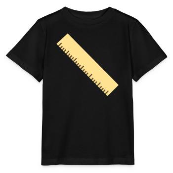 Diagonal Ruler Line Art - Stanley/Stella MINI CREATOR Kids’ T-Shirt - black - Front - Mikhail (115cm)