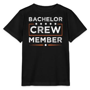 Bachelor Crew - Stanley/Stella Kinder T-Shirt MINI CREATOR  - Schwarz - Vorne - Mikhail (115cm)