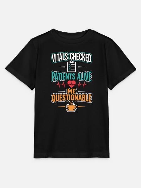 Nachtschicht-krankenschwester, Müde - Stanley/Stella Kinder T-Shirt MINI CREATOR - Schwarz
