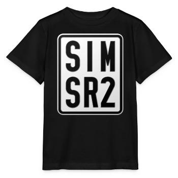 Simson SR2 Moped License Plate - Stanley/Stella MINI CREATOR Kids’ T-Shirt - black - Front - Mikhail (115cm)
