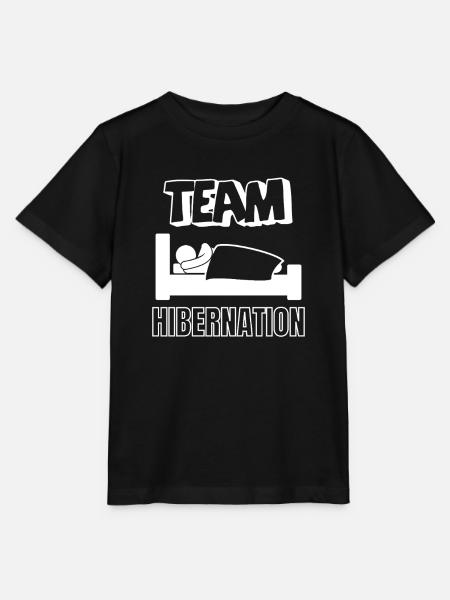 Team Winterschlaf im Bett - Stanley/Stella Kinder T-Shirt MINI CREATOR - Schwarz