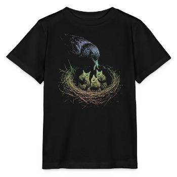 Amsel  - Stanley/Stella Kinder T-Shirt MINI CREATOR  - Schwarz - Vorne - Mikhail (115cm)