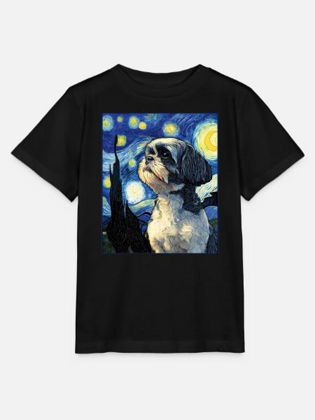 Shih Tzu - Stanley/Stella Kinder T-Shirt MINI CREATOR  - Schwarz